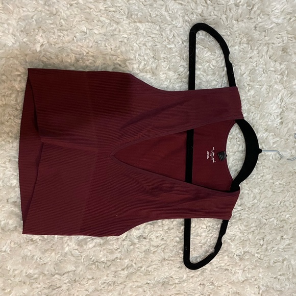 Urban Outfitters Out From Under Plunging Tank in Maroon - Picture 1 of 2